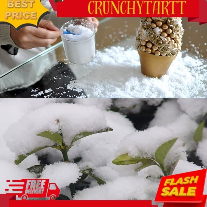 NEW ARRIVAL XISN salju instant 10gr fake snow buatan palsu deskorasi aksesoris natal FURU