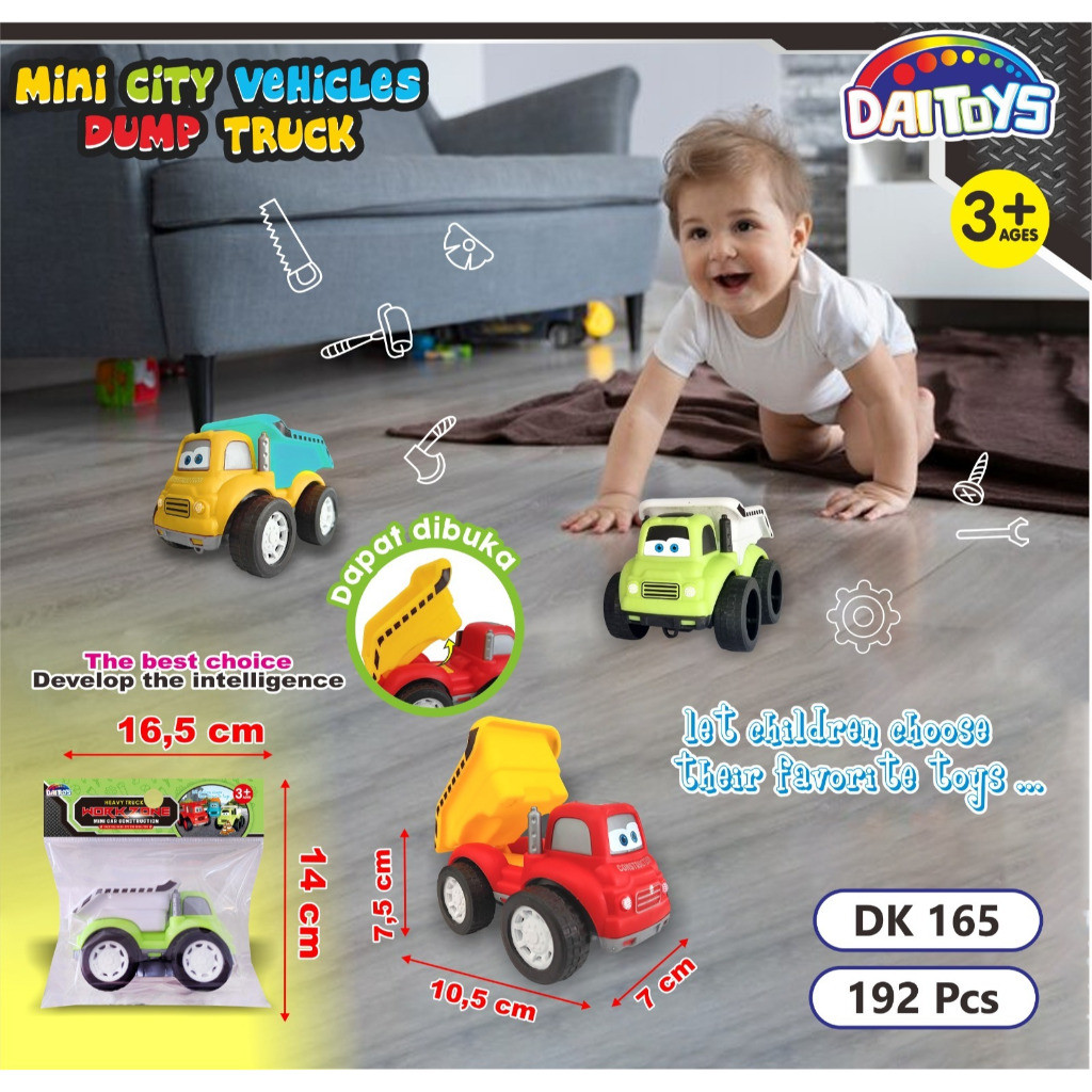 BISA COD PROMO Mainan Mobil TRUK DUMP dan TRUK MOLEN Mini Murah SNI MURAH