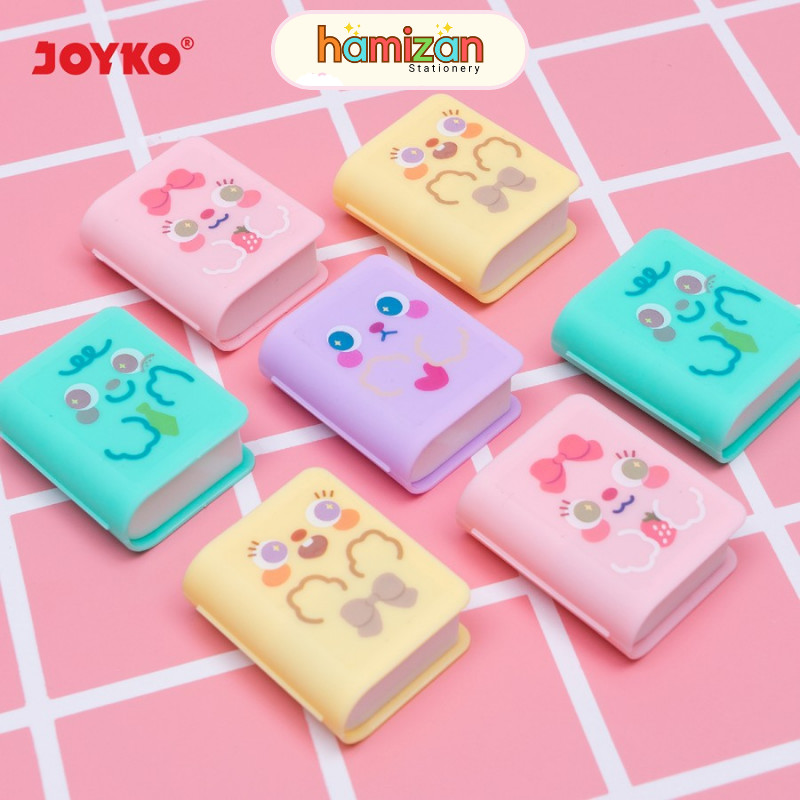 

( 1set ) ER131 Joyko Notebook Eraser + Rautan Warna Warni ER-131 / Penghapus + Kerukan Berwarna Unik /Notebook Sharpener Eraser 2 in 1 Rautan dan Penghapus Joyko ER-131 Murah Berkualitas