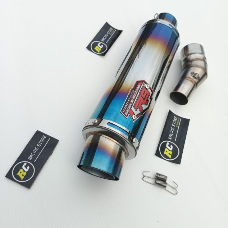 Knalpot R9 Mugello Silincer slip On Ninja250fi Ninja250 Karbu - R25 - Mt25 - Z250