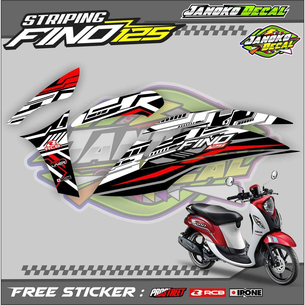 STRIPING VARIASI YAMAHA FINO 125 / STICKER LIST VARIASI MOTOR FINO 125