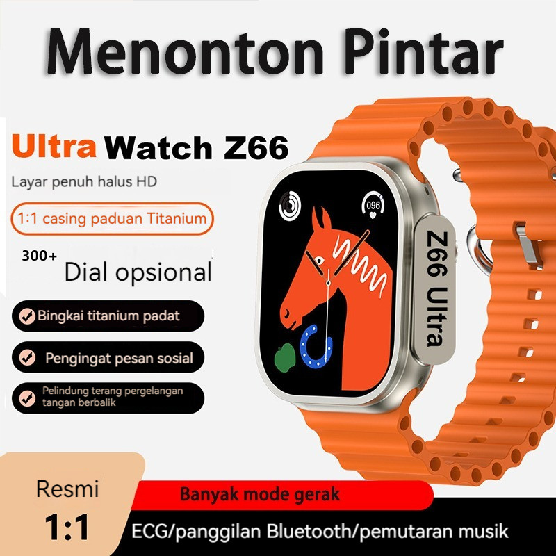 Jam Tangan Smartwatch 8 Z66 Ultra Infinite Display Waterproof Ip67 Pria Wanita Original 1.93 Inci 49