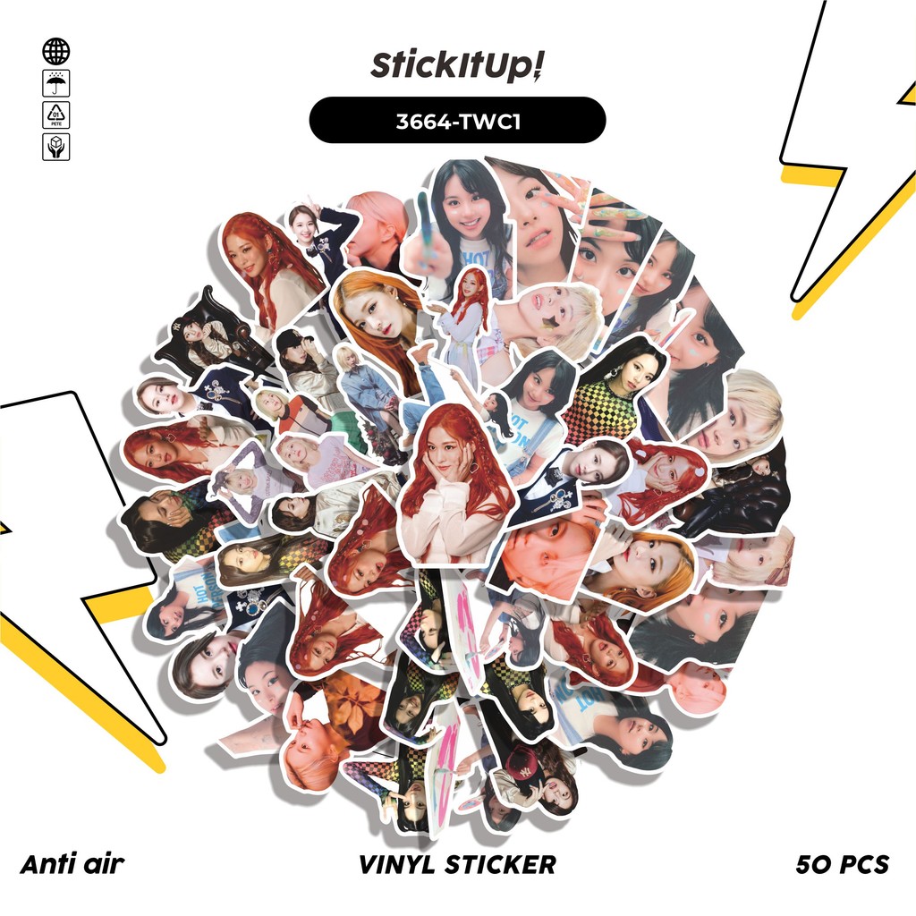 

COD✨ 50 Pcs Stiker TWICE CHAEYOUNG Lucu Anti Air Untuk Dekorasi Notebook Sepeda Skateboard Handphone DIY