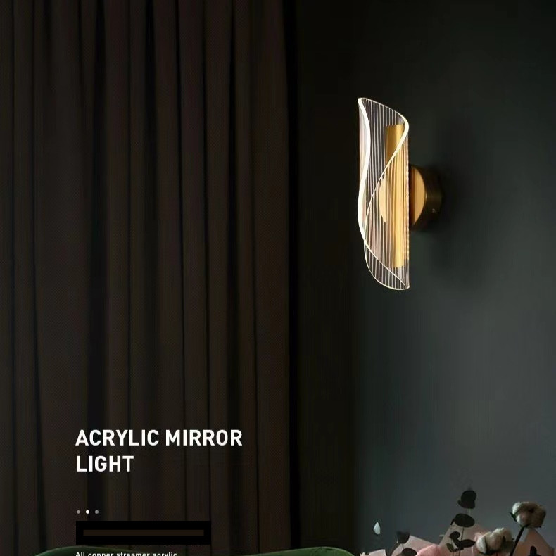 QH Lampu Dinding Kamar Tidur Lampu Hiasan Led Dinding Tempel Aesthetic Lampu Tembok Dinding Indoor