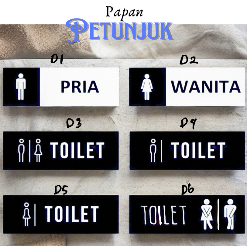 Paling Murah Tulisan toilet tulisan toilet kamar mandi tulisan toilet timbul tulisan toilet tempel p