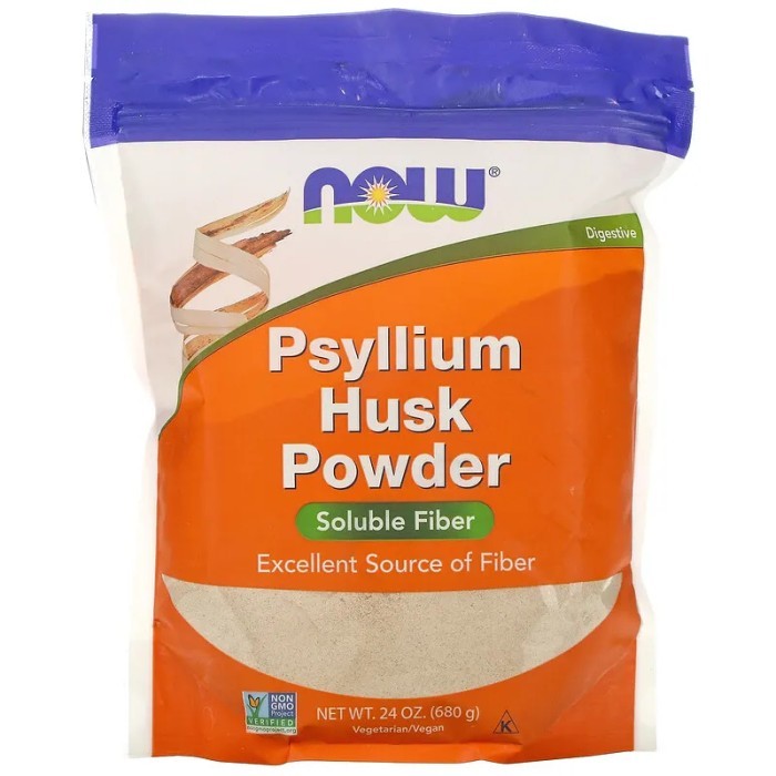 

NOW Foods Psyllium Husk Powder serat alami pre biotik pencernaan 680