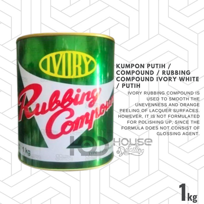 Kumpon Putih / Compound / Rubbing Compound IVORY WHITE / PUTIH - 1kg