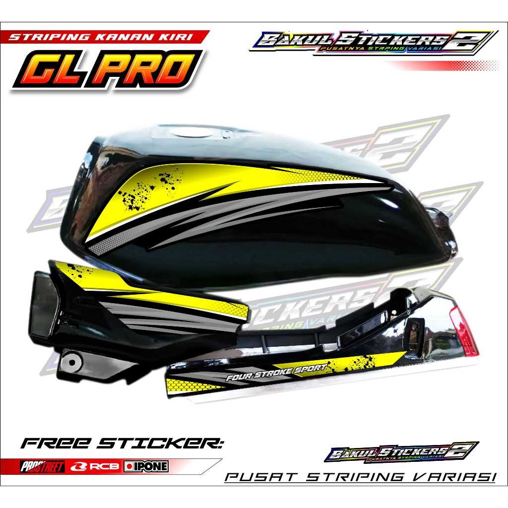 STRIPING VARIASI HONDA GL PRO - GL MAX / STICKER LIST VARIASI MOTOR GL PRO - GL MAX