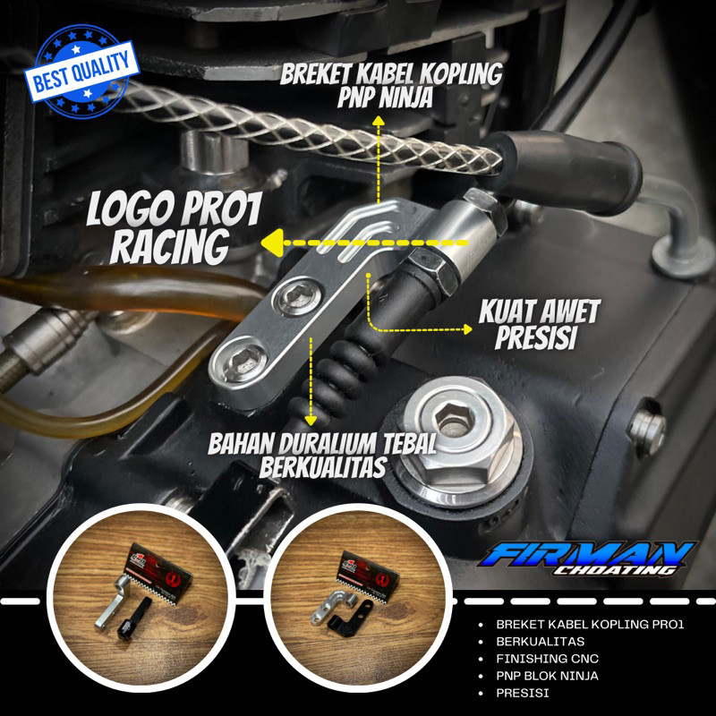 BREKET STELAN KABEL KOPLING NINJA R SS ORIGINAL PRO1 RACING