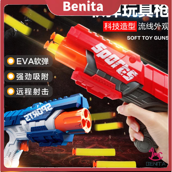 ZBANT9G 【24H】Soft Bullet Gun Pistol Mainan Anak Mainan Nerf Gun Mainan Airsoft Mainan Tembakan Snipe