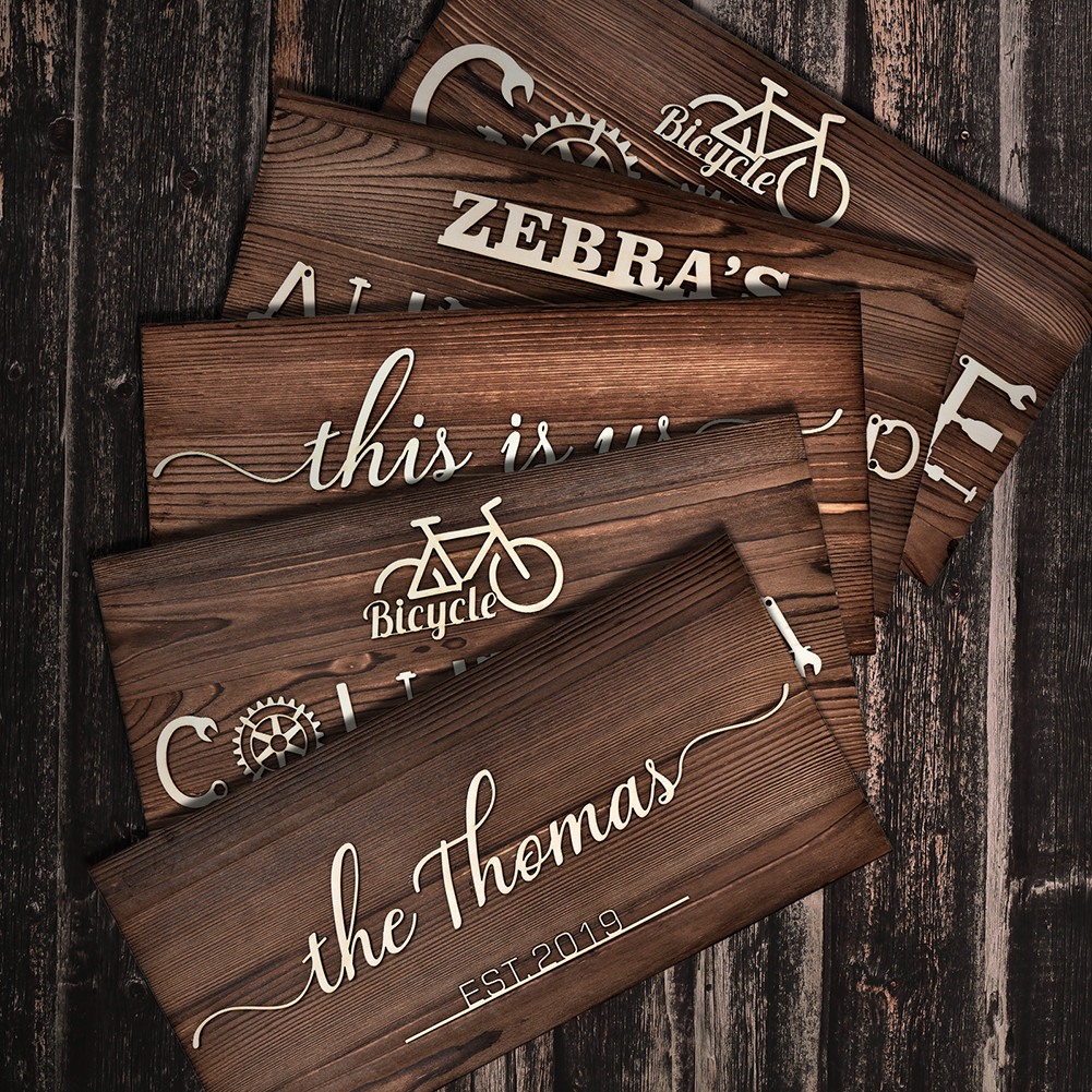 

Custom Wood Sign Personalized Family Name Sign Wooden Pallet Sign Wedding Gift Home Wall Decor Laser Cut Shop Business Logo Sign