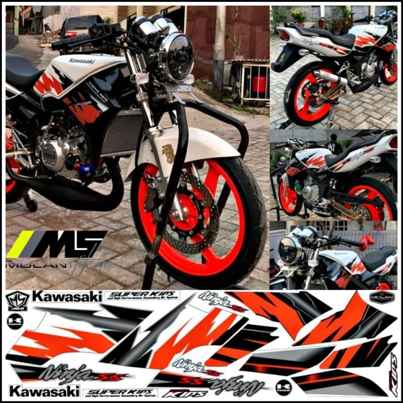Decal Sticker Striping Variasi Ninja Ss 150 Se Special Limited Edition Ninja Ss 2010-2011-2012-2013-
