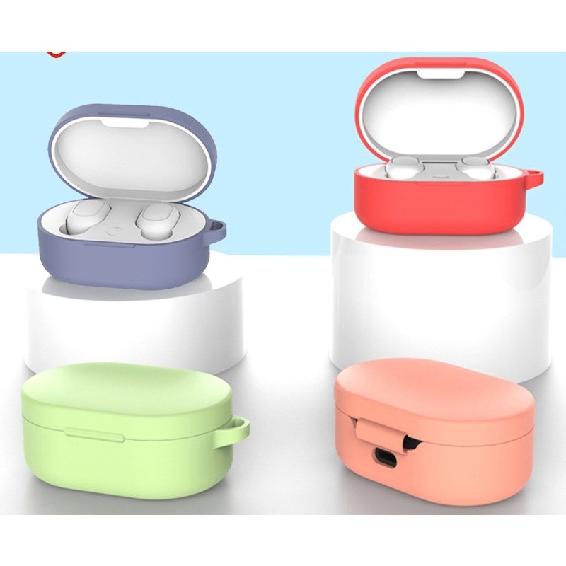 Soft Case Silikon TWS Redmi Airdots 3 / Redmi Airdots 2s + carabiner