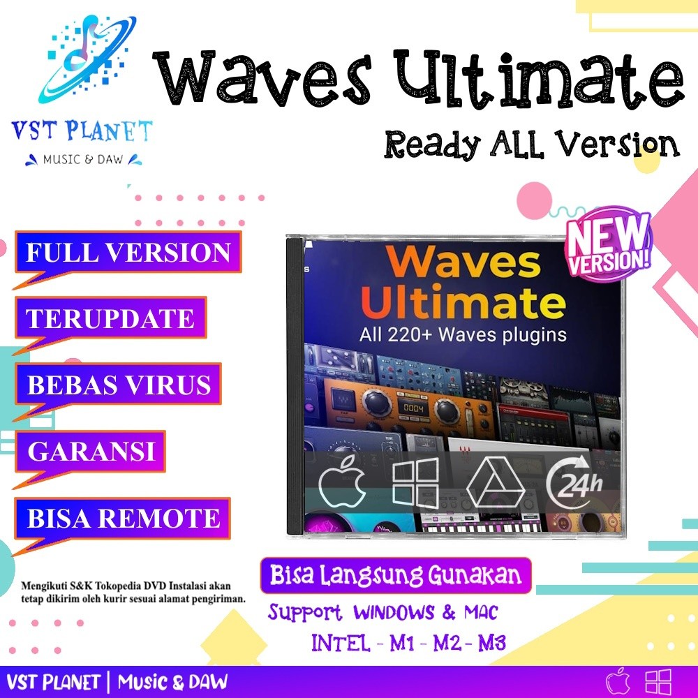 Waves Ultimate Plugin Bundle 10/11/12/13/14/15 Terupdate Permanent WIN/MAC INTEL M1 M2 M3