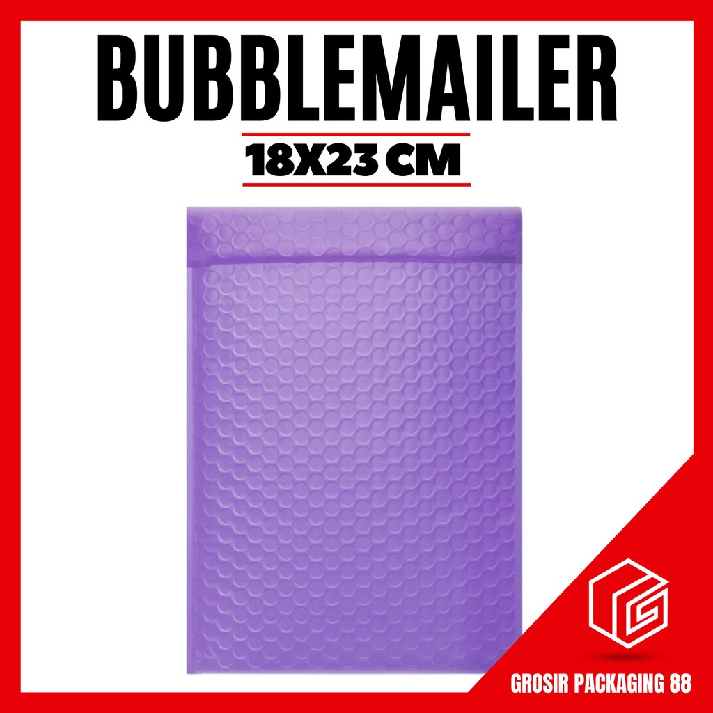 

Amplop Bubble Mailer Wrap 18x23 cm Ungu Pastel Premium Quality