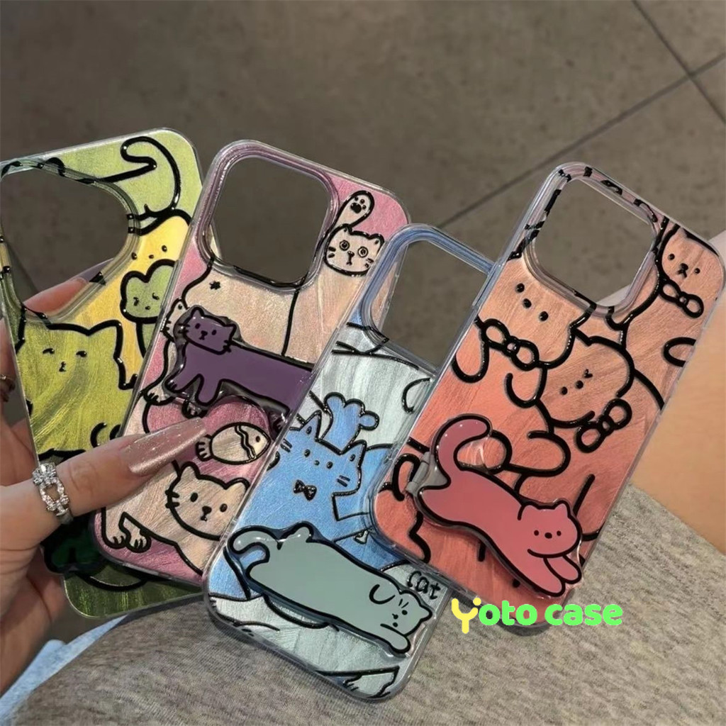Yotocase Phone Stand Casing HP VIVO Y03 Y28 V30 Y18 Y100 V23E V29E V25E V21 Y17S Y12 Y27S Y21 Y20 Y2