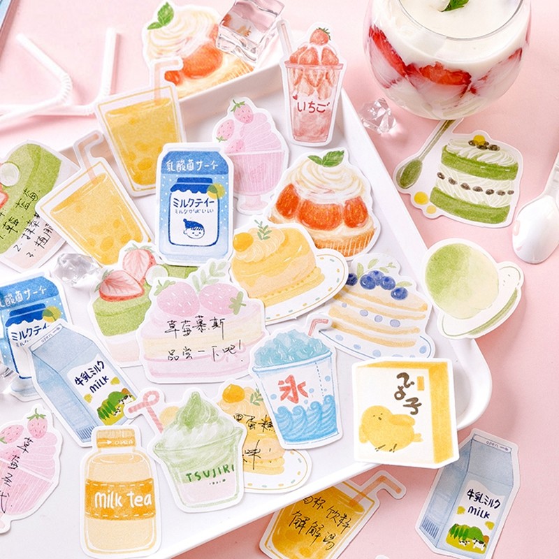 

30 sheets Kawaii Dessert Snacks Memo Pad Diary DIY Sticky Notes School Supplies Kawaii Stationery