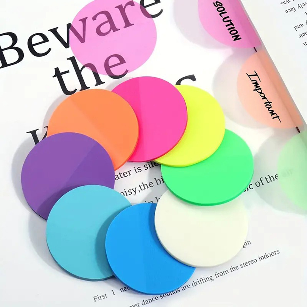 

160 Sheets Colors Transparent Sticky Notes Waterproof Index Tabs Stickers Memo Stationery School Office Supplies
