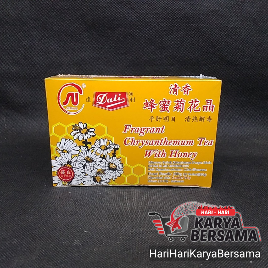 

MINUMAN BUBUK DALI TEH BUNGA CHRYSANTHEMUM TEA WITH HONEY BOX 10'S X 20GR