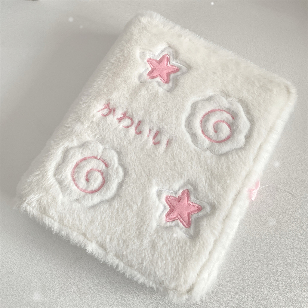 

A6 Cartoon Plush Binder Card Book Photocards Collection Book Ins Girl Cute Kpop Idol Card Photo Album Holder Book Stationery