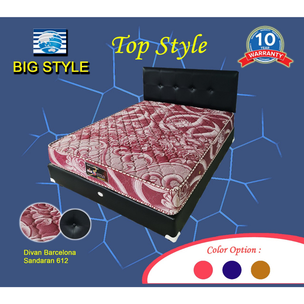 Manado Springbed Set merk Bigland tipe Bigstyle - KASUR, DIVAN, SANDARAN