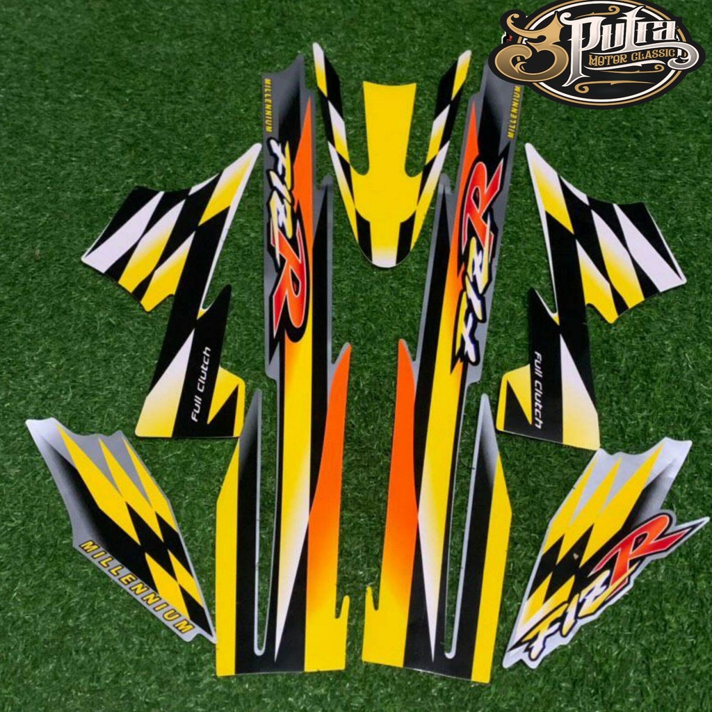 striping sticker fizr f1zr millenium kuning 2000