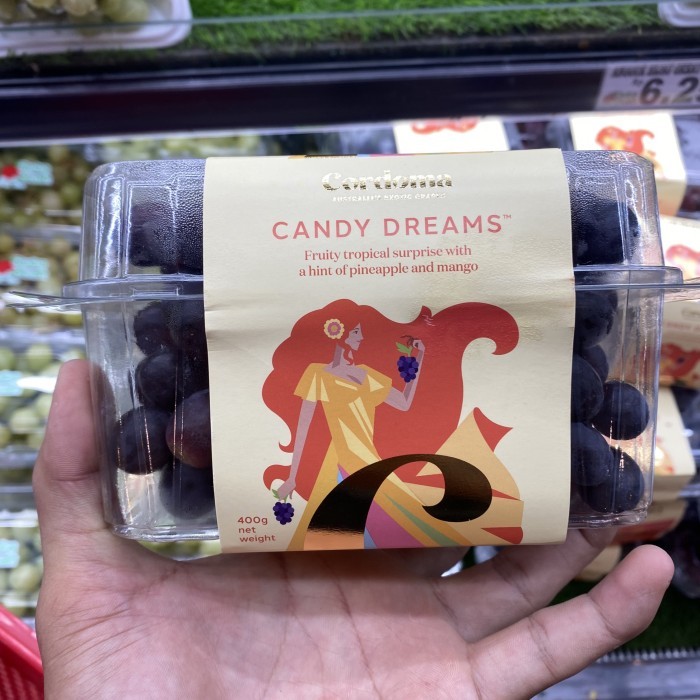 

Anggur candy dreams manis | Buah anggur rasa permen fresh pack 400gr