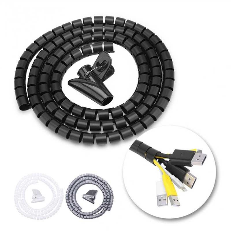 

Felfial Spiral Pembungkus Kabel Listrik Wire Protector 16mm x 2M - HPS-61
