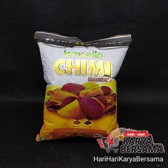 

MAKANAN RINGAN KERIPIK UBI LEMONILO CHIMI RASA JAGUNG BAKAR 40ML