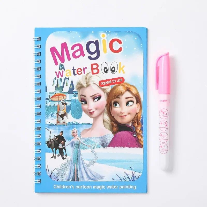 

Children's Cartoon Watercolor Book Spider Man Mickey Mouse Snow White Ouzzle Coloring Drawing Book Children's Drawing Set