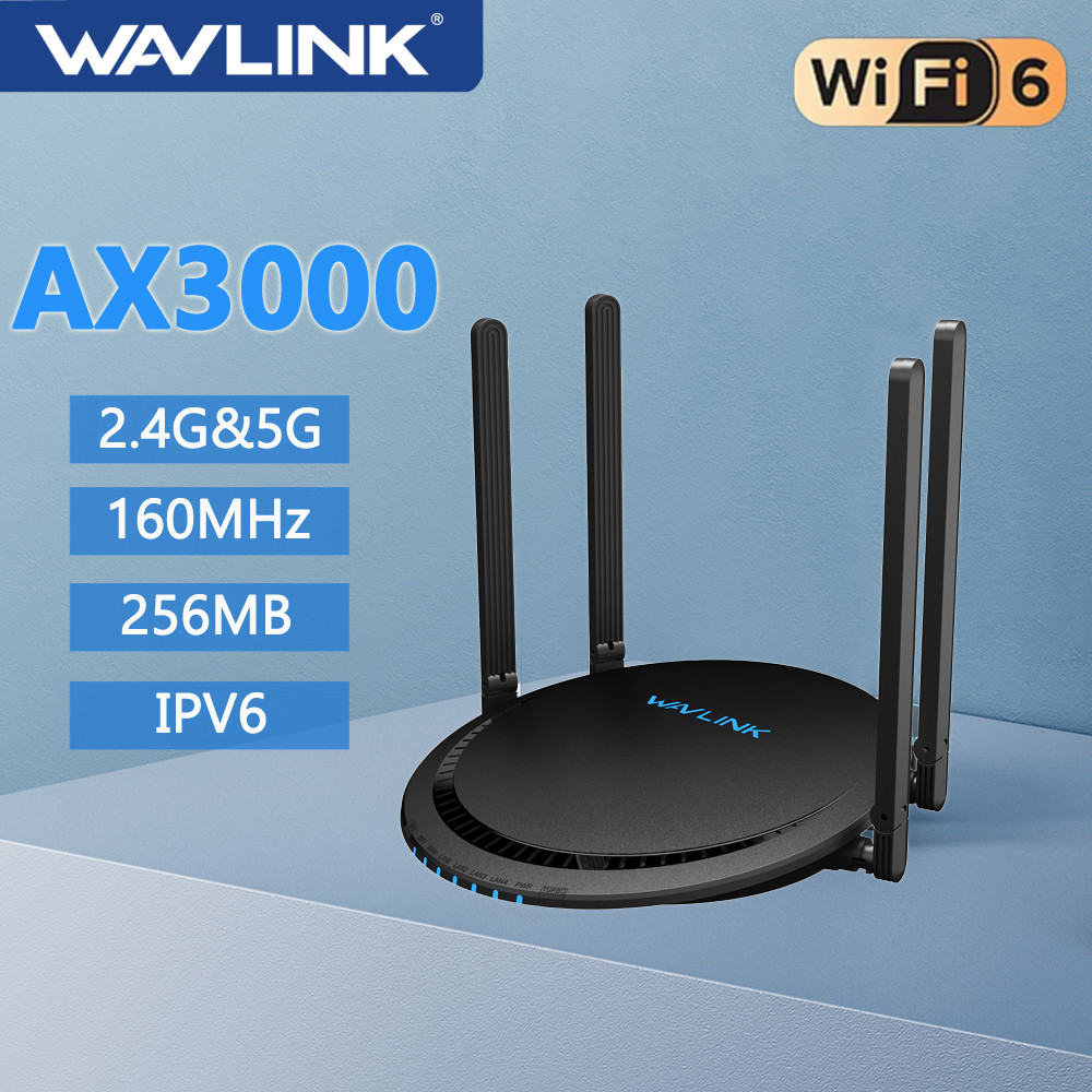 Wavlink AX3000 Gaming WIFI 6 Router Dual Band 5G&2.4G 1000Mbps AC1200 Wireless WiFi Router Long Rang