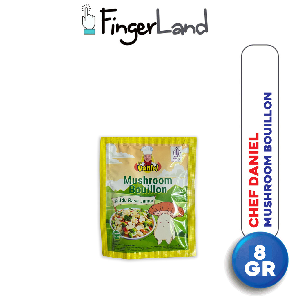 

CHEF DANIEL Mushroom Bouillon 8 gram gram Kaldu Jamur 12 PCS