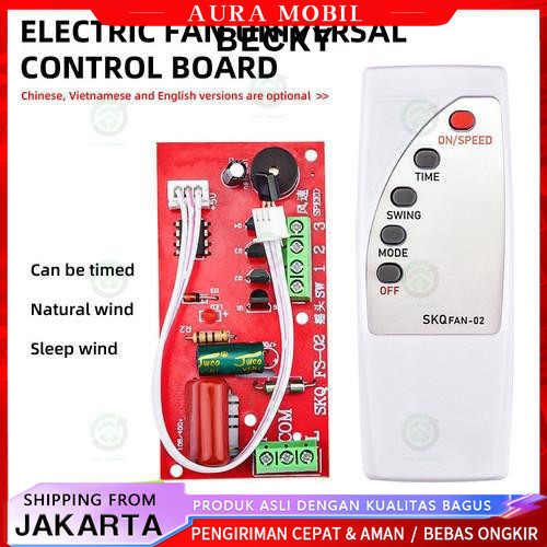 【COD】Modul + Remot universal Kipas Angin Modul Pcb Kipas Angin Yundai / Arashi / Maspion / Cosmos / 
