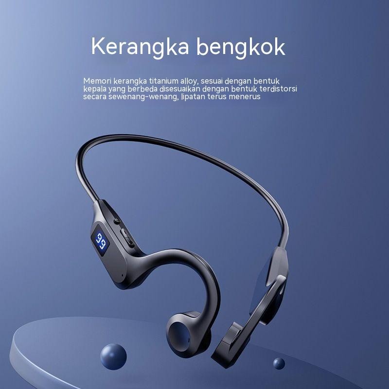 Headset Bluetooth MP3 Memory Card | Wireless Sport Telinga Gantung | Baterai Tahan Lama & Suara Jern