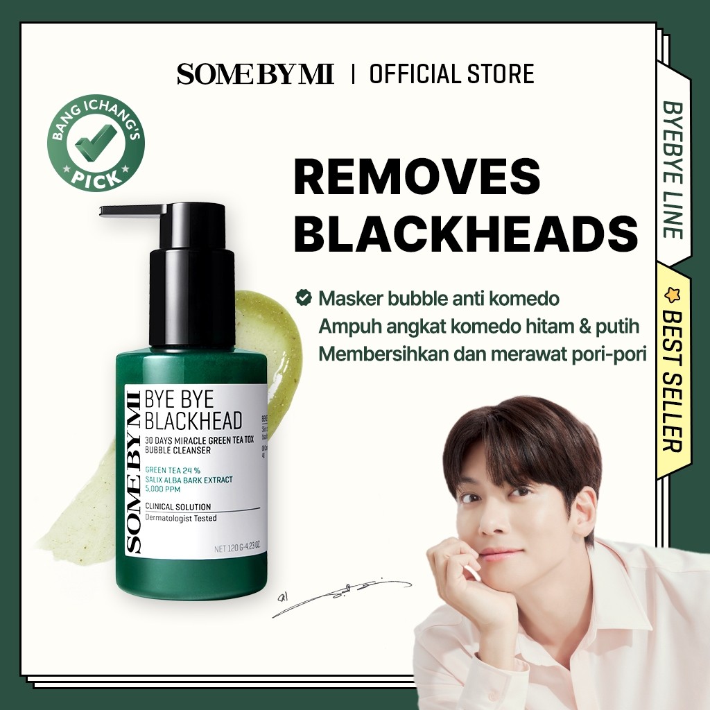 

【BEST SELLING】 SOME BY MI Bye Bye Blackhead Green Tea Tox Bubble Mask Facial Cleanser