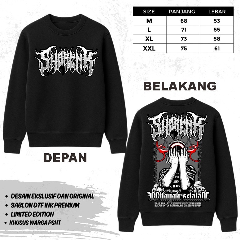 Sweater PSHT Shorenk Motif baru dtf sablon by Asyawil Store