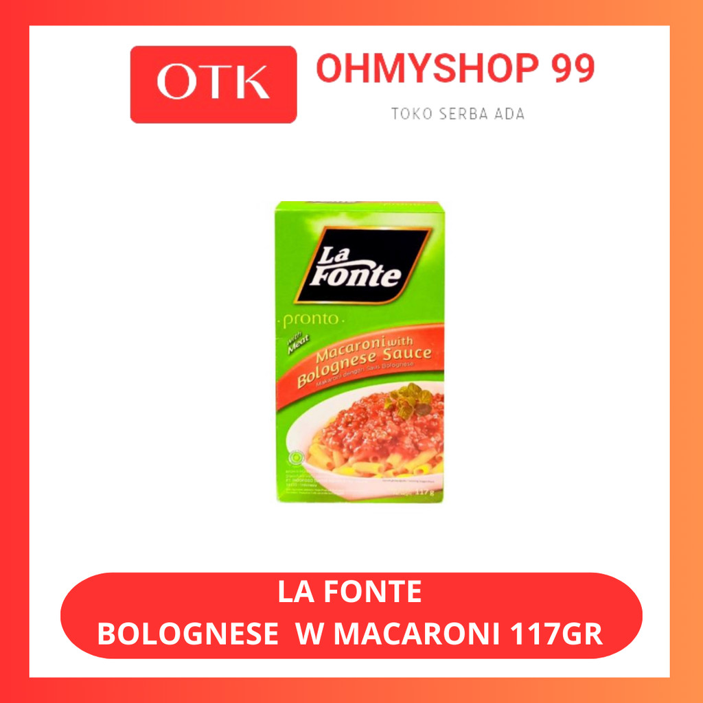 

La Fonte Macaroni With Bolognese Sauce 117gr