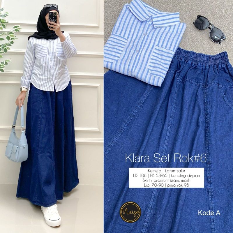 Terbaru klara set rok #6 by. Meisa Store