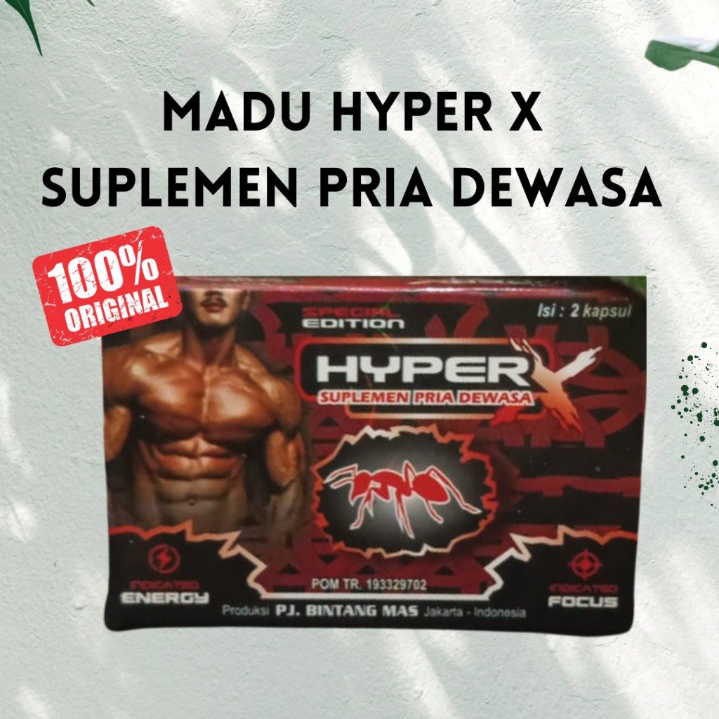 Obat kuat pria Madu Hyperx Semut Merah Kapsul Kejantanan tahan lama