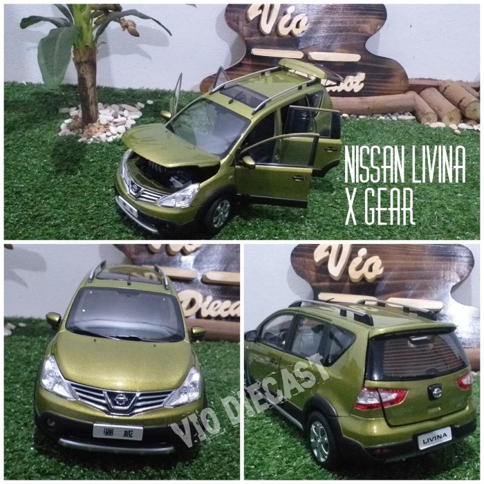 Die-cast Nissan Livina X-Gear mainan anak skala 18