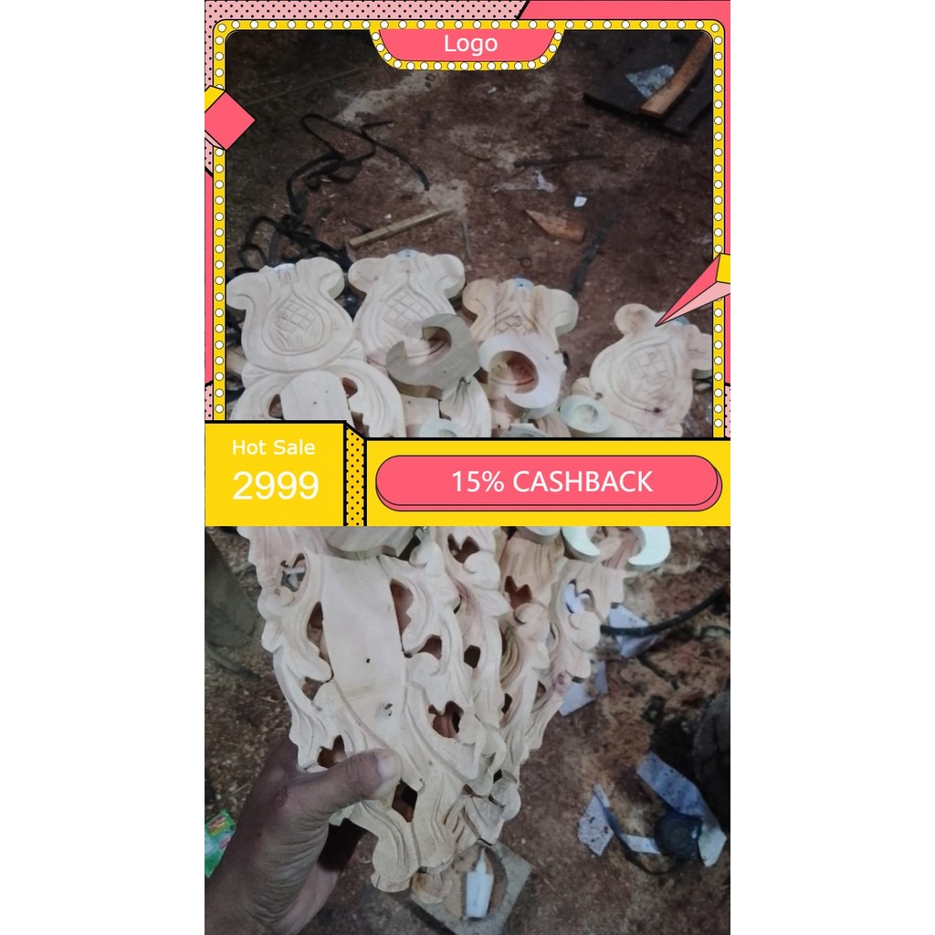 blawong keris darikayu mahoni ukir ukiran lung lungan isi 1 keris panjang 60 cm mentah bk Keris  kar