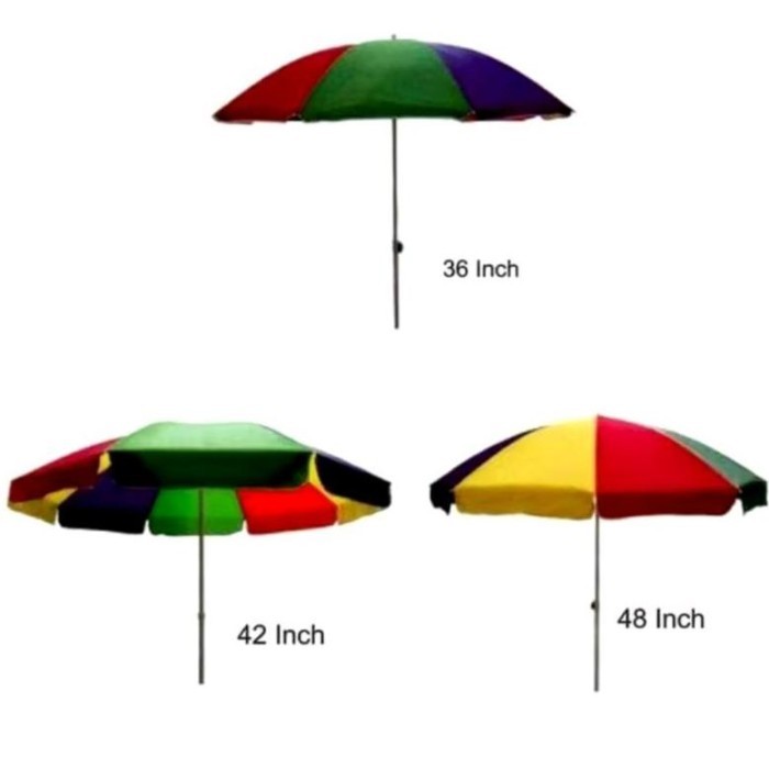 Payung pantai Nagoya/ Payung Jualan Nagoya pelangi/ Payung tenda Nagoya Bulat - 36 inch