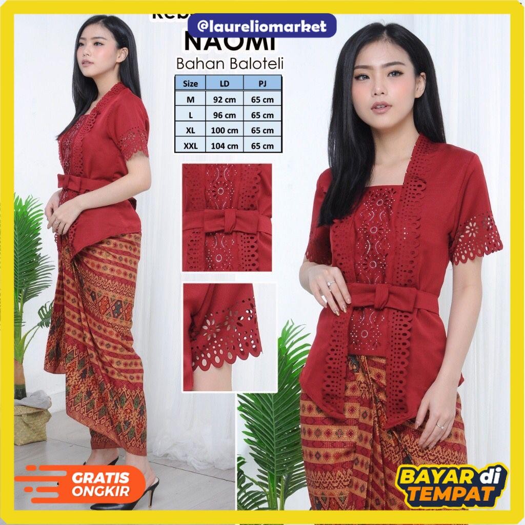 

Atasan Kebaya Encim Modern KutuBaru Naomi Model Terbaru dengan Aplikasi Mote Free Ban - SAGE, M
