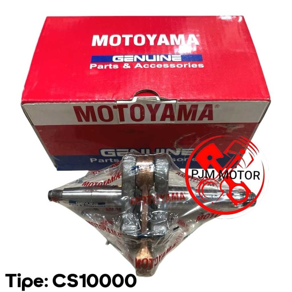 ORIGINAL MOTOYAMA CRANKSHAFT kruk as kro as mesin chainsaw senso sinso motoyama cs 10000 amplas