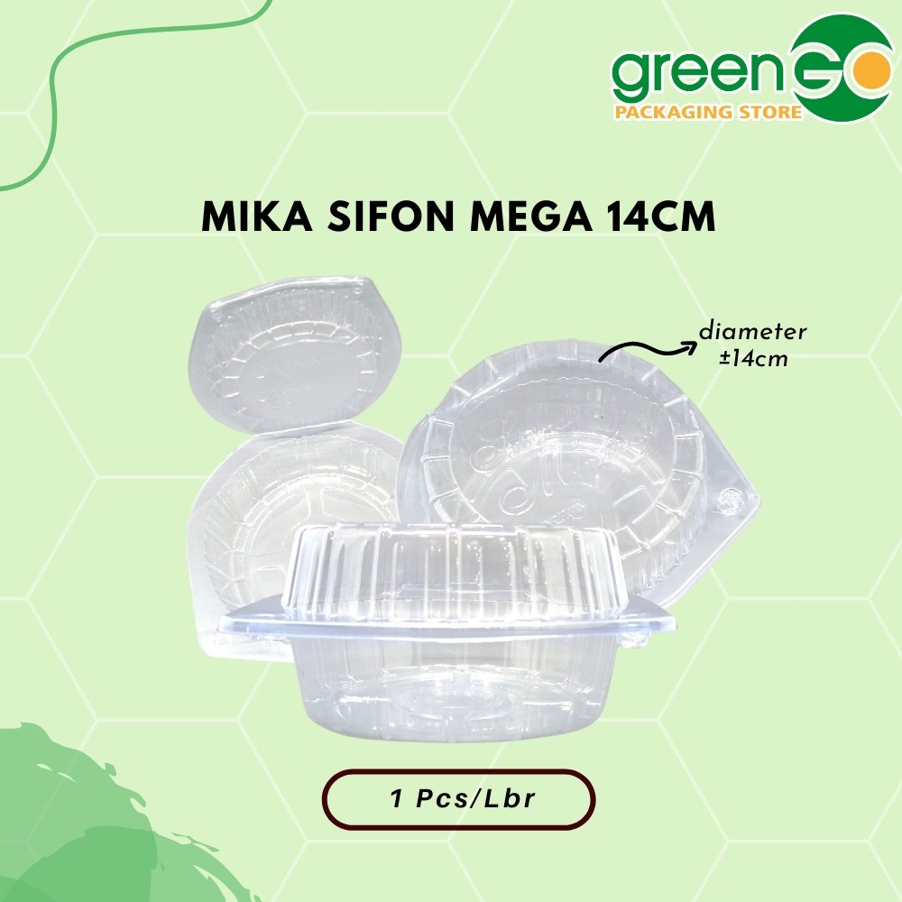 [LW] MIKA SIFON 14CM SELAMAT MENIKMATI MEGA MIKA KUE BOLU CAKE BULAT BENING KECIL MURAH MIKA SIFON K