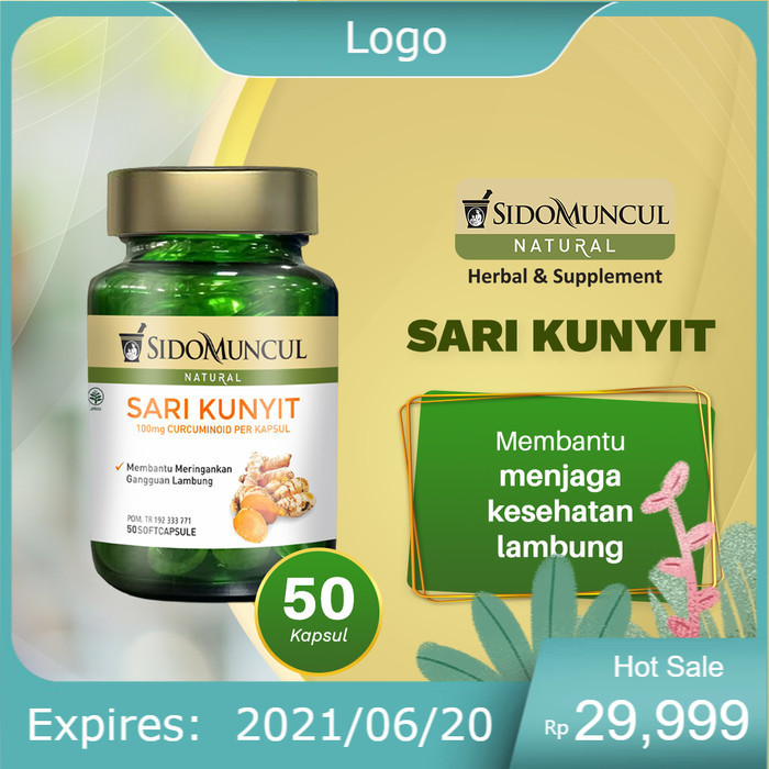 

Sido Muncul Natural Sari Kunyit Soft Capsule 50'k