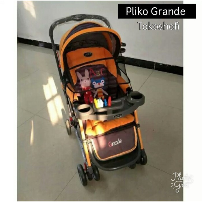 ZAHEERA - STROLLER BAYI PLIKO GRANDE ORANGE | TOKOSHOFI