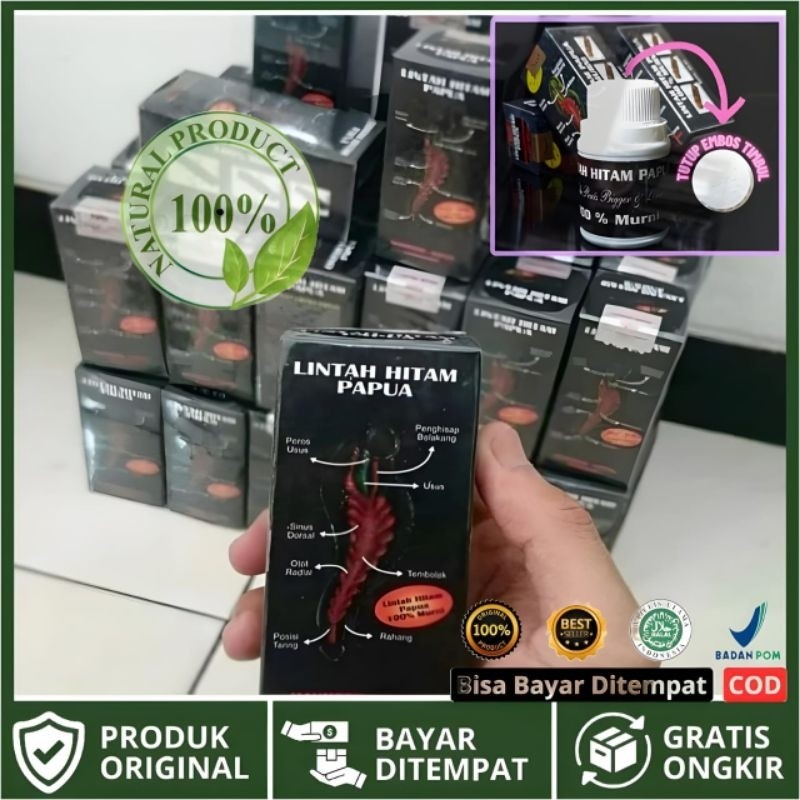 Minyak Lintah Hitam Papua Asli 100% Minyak Lintah Original