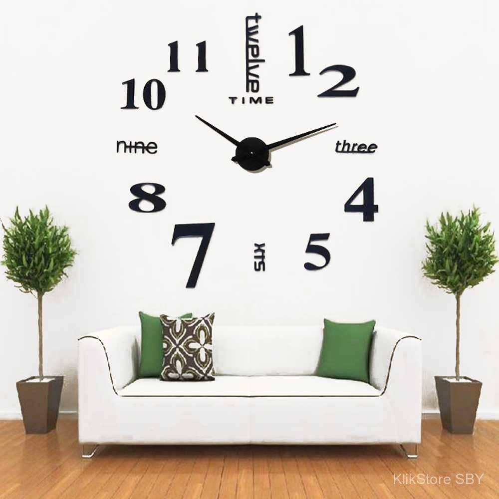 

TaffHOME Jam Dinding Besar DIY Giant Wall Clock Quartz 120 cm - MR-101