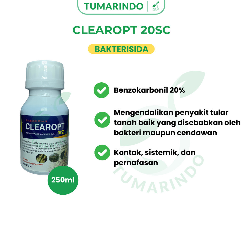 CLEAROPT 20 EC 250 ML Bakterisida Benzakarbonil Mengendalikan Penyakit Tular Tanah